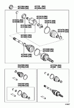 REAR AXLE SHAFT & HUB 1